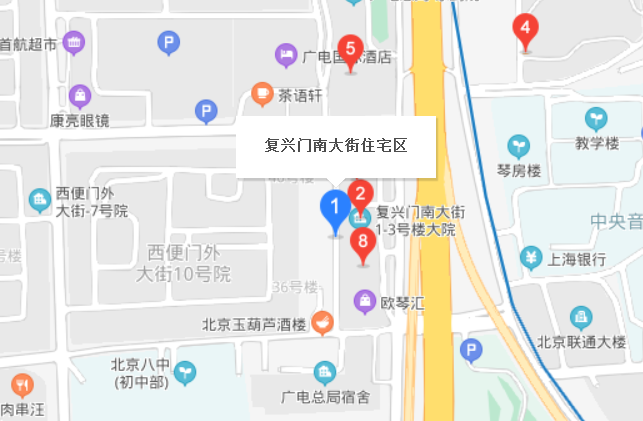 復興門南大街住宅區